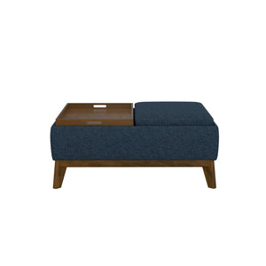 Aria Reversible Tray Ottoman Navy Storm