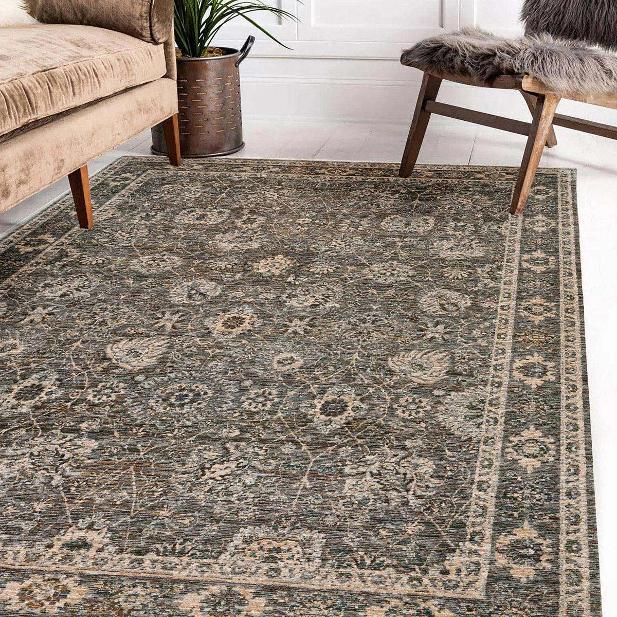 Yarra YA5 Pewter Rug - Rug & Home