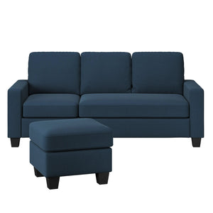 Nix Reconfigurable Chaise Sectional Marine Blue
