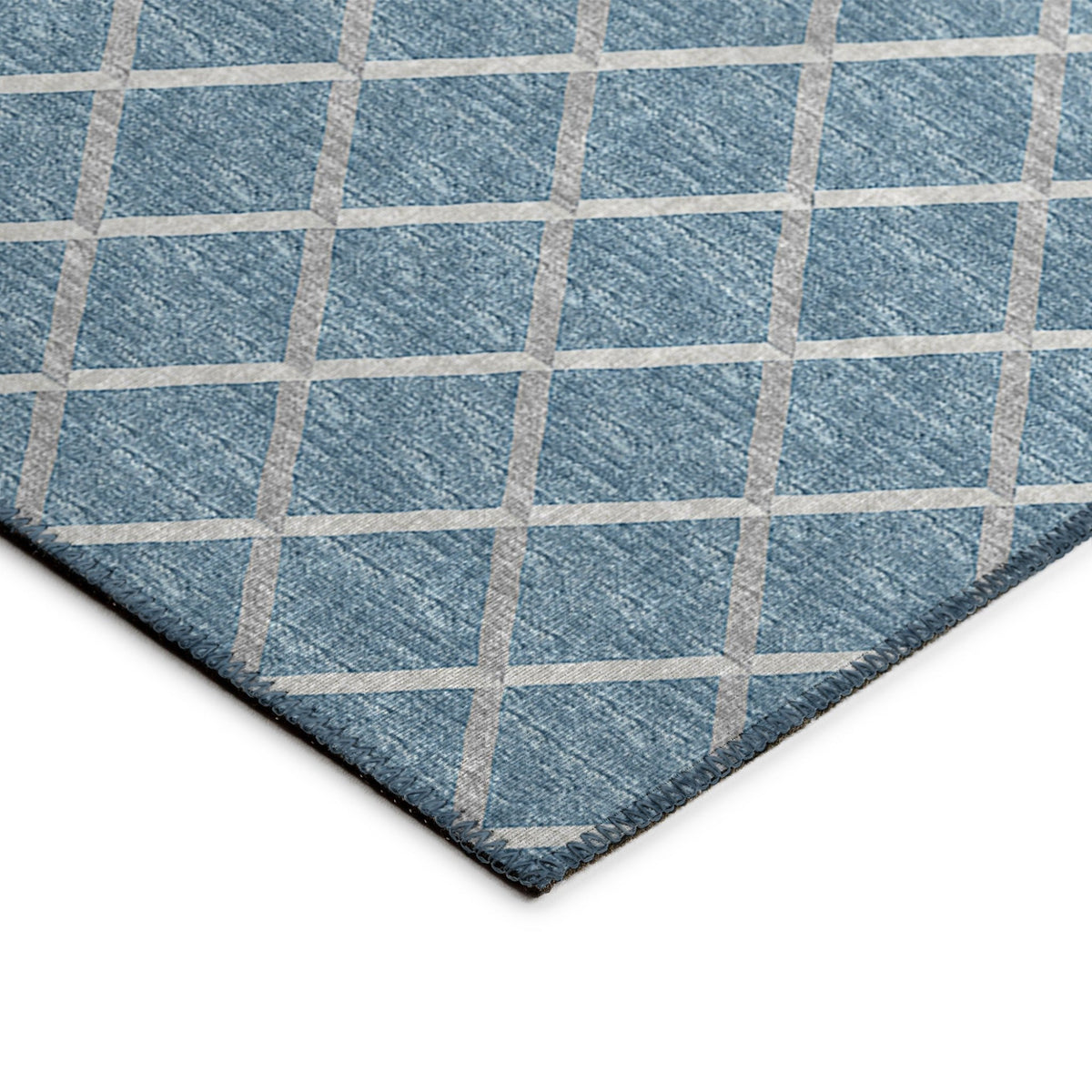 York YO1 Sky Blue Rug - Rug & Home