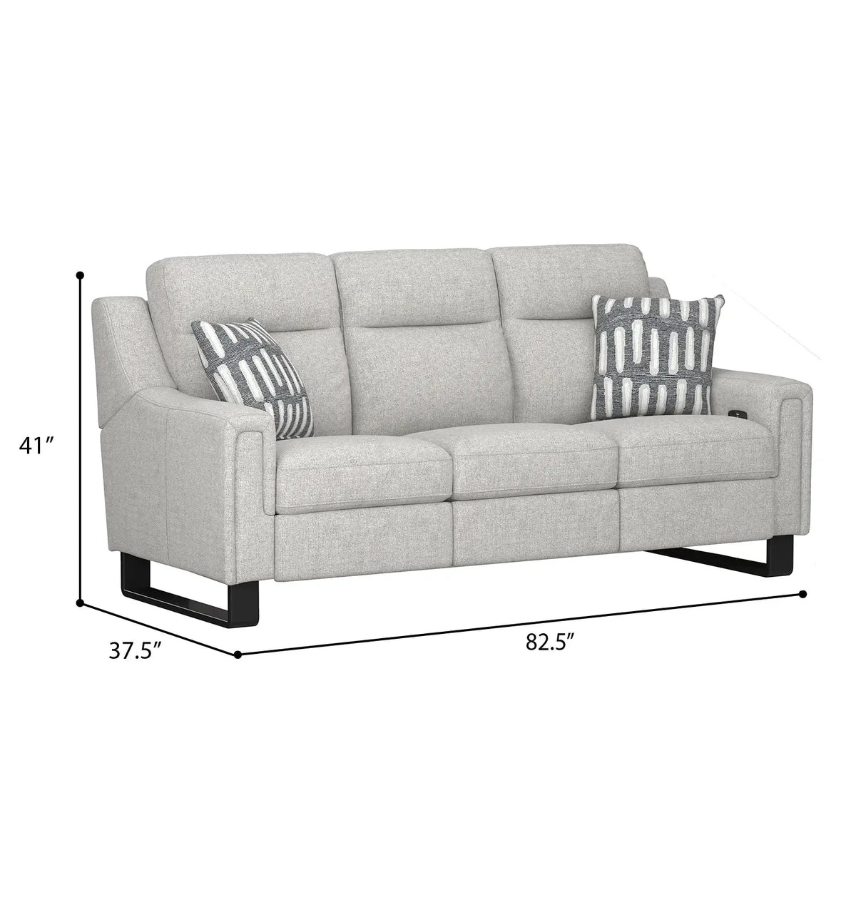 Teagan Dual Power Sofa Oatmeal