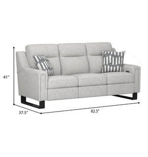 Teagan Dual Power Sofa Oatmeal