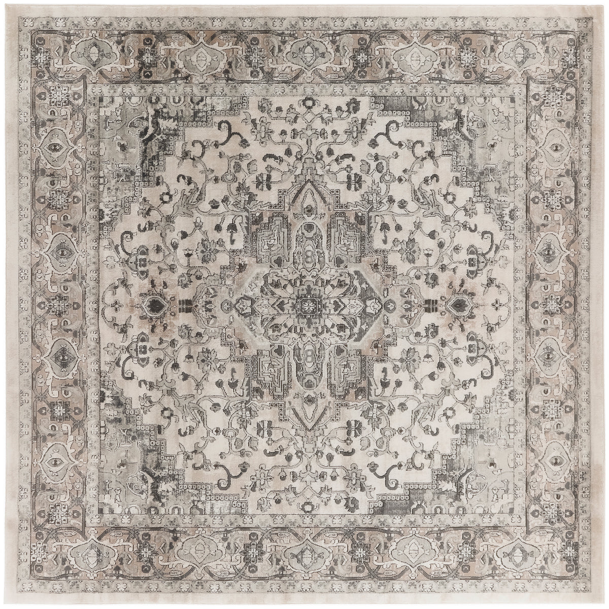 Quarry QUA05 Ivory Grey Rug