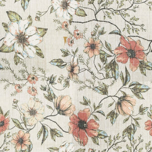 Amera Accent Chair Moss Green With Floral Print