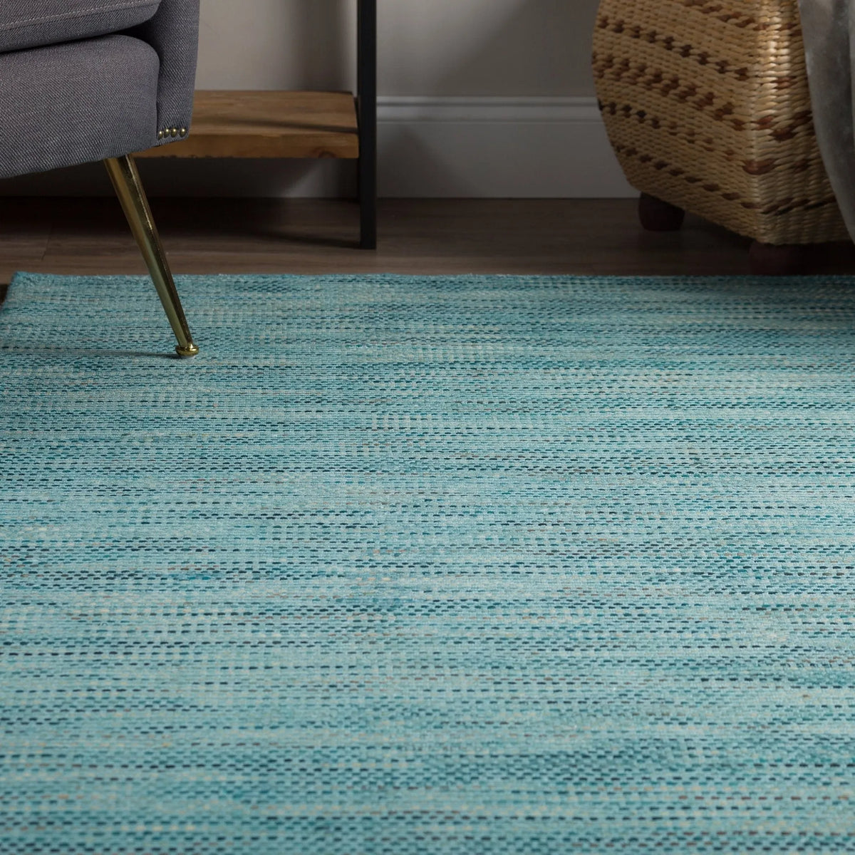 Zion ZN1 Teal Rug - Rug & Home