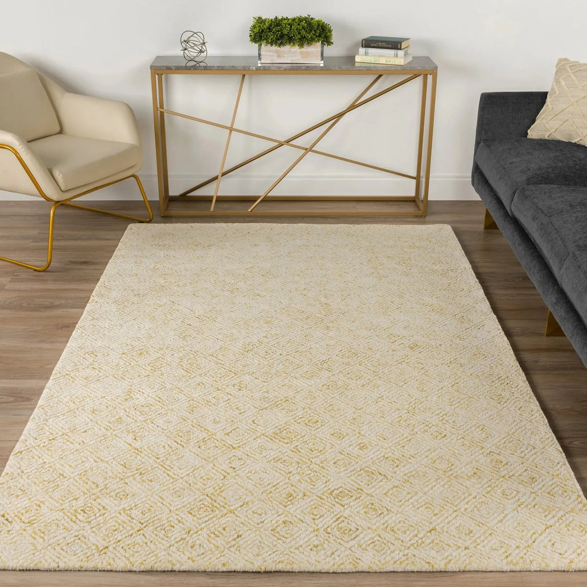 Zoe ZZ1 Gold Rug