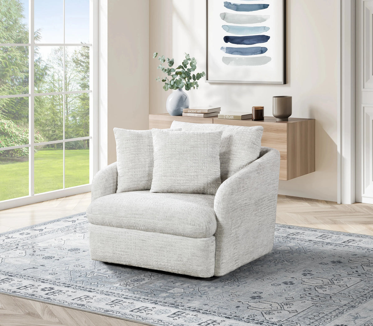 Ritchie Swivel Chair Arctic Hare