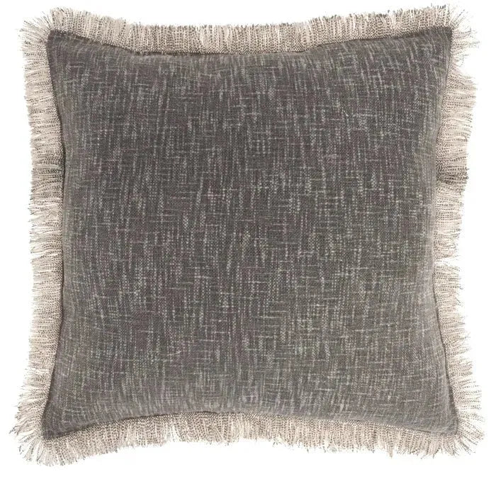 57 Grand by Nicole Curtis ZH017 Charcoal Pillow