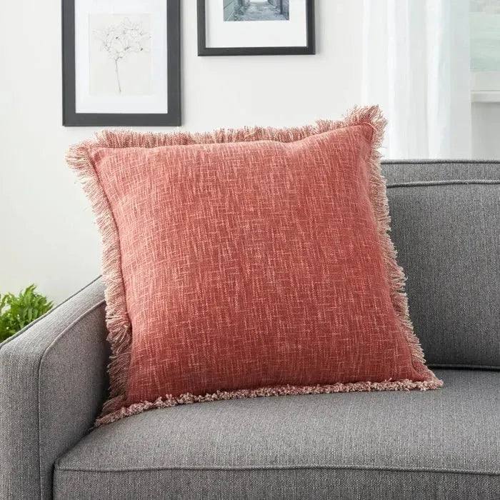 57 Grand by Nicole Curtis ZH017 Rust Pillow