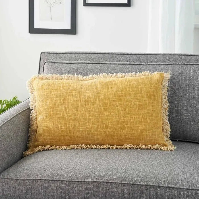 57 Grand by Nicole Curtis ZH017 Yellow Pillow - Rug & Home