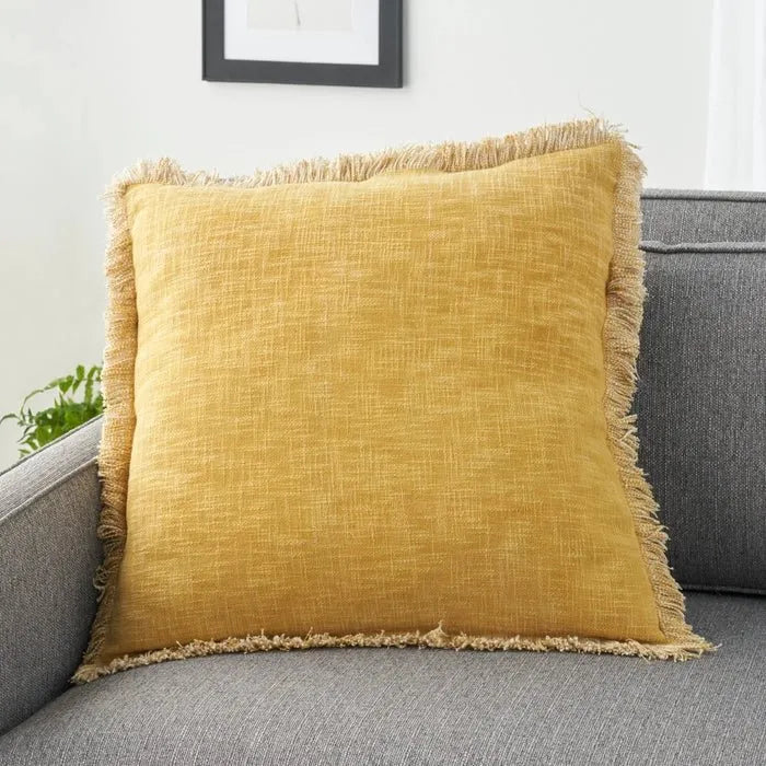 57 Grand by Nicole Curtis ZH017 Yellow Pillow - Rug & Home