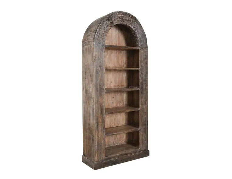 82" Tall Arch Bookcase - Rug & Home