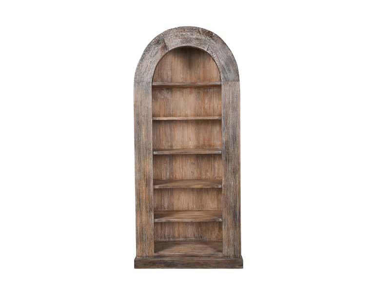 82" Tall Arch Bookcase - Rug & Home