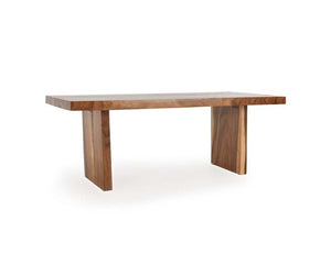 83" Straight Edge Dining Table Natural - Rug & Home