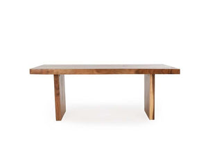 83" Straight Edge Dining Table Natural - Rug & Home