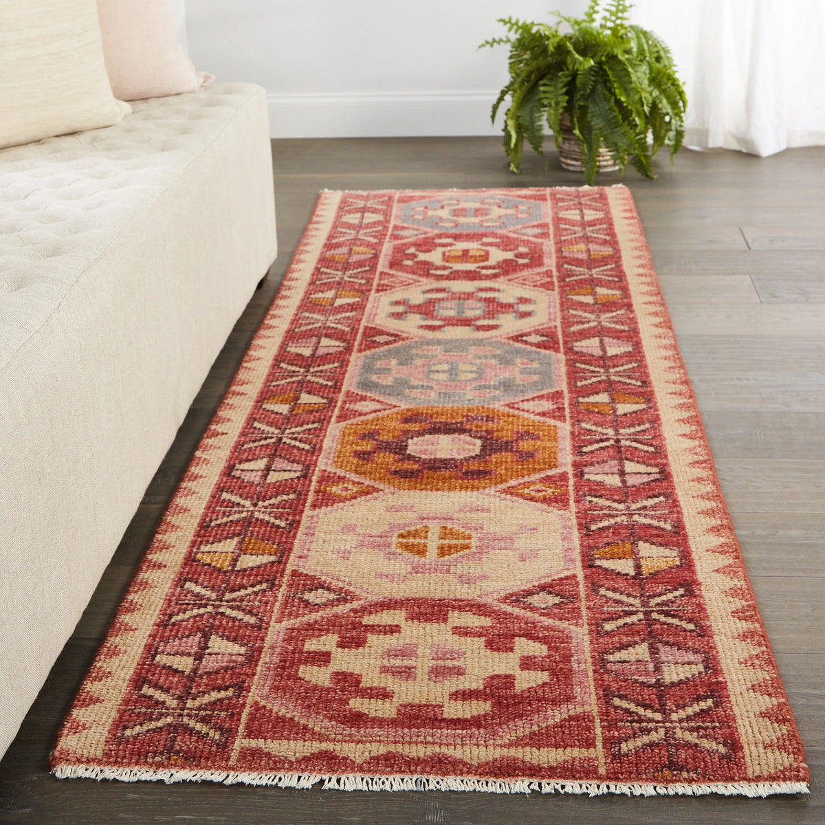 Coredora CRD03 Zetta Pink/Cream Rug