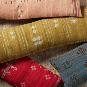 Puebla PUB02 Dark Blue/Gold Pillow