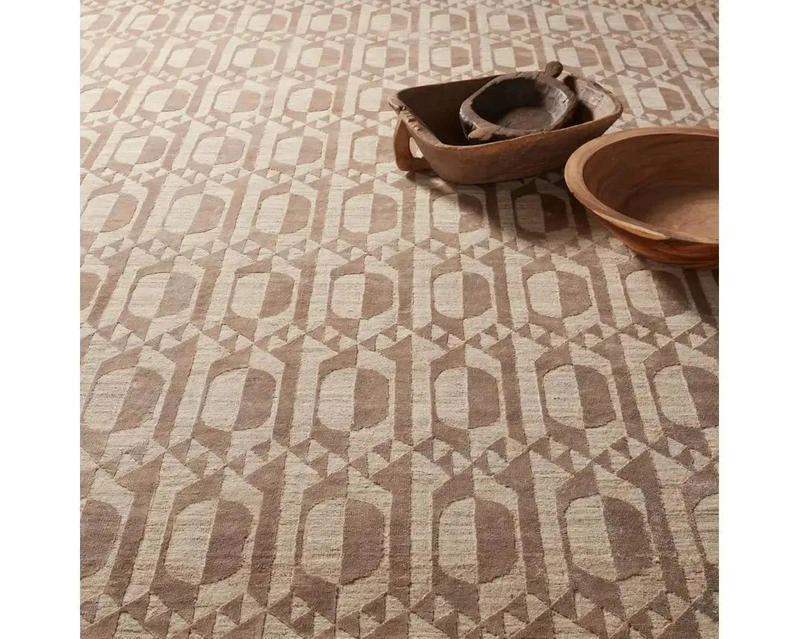 Aakar Natural ANK02 Brown Rug