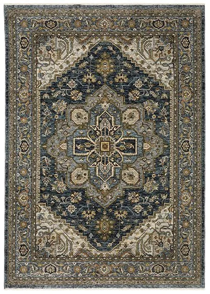 Aberdeen 1144Q Blue Rug - Rug & Home