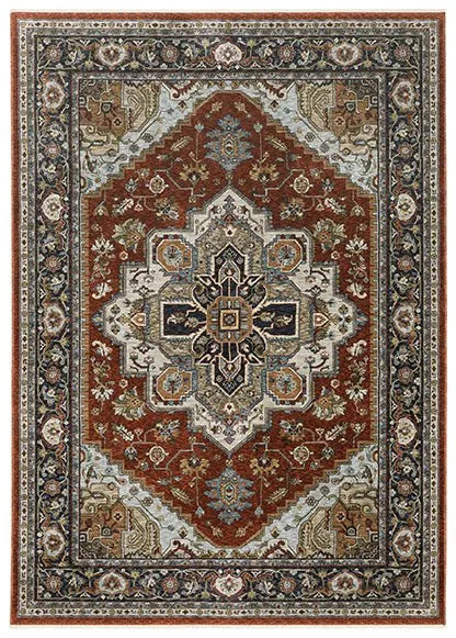 Aberdeen 1144R Red Rug - Rug & Home