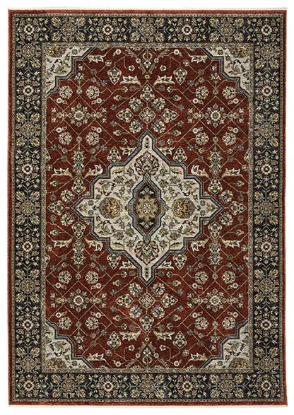 Aberdeen 4151R Red Rug - Rug & Home