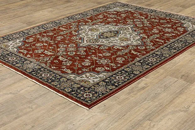 Aberdeen 4151R Red Rug - Rug & Home