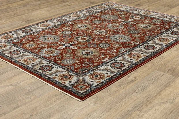 Aberdeen 562R Red Rug - Rug & Home