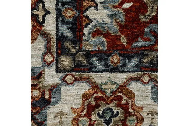 Aberdeen 562R Red Rug - Rug & Home