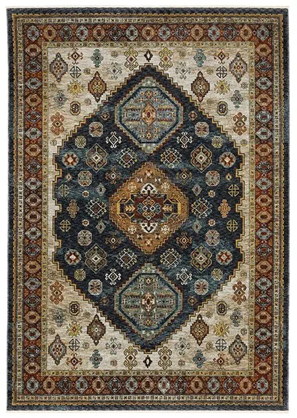 Aberdeen 5W BlueTaupe Rug - Rug & Home