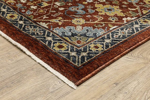 Aberdeen 6R Red Rug - Rug & Home