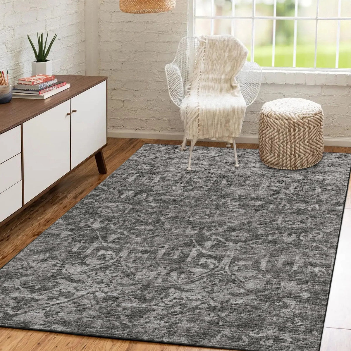 Aberdeen AB1 Graphite Rug - Rug & Home