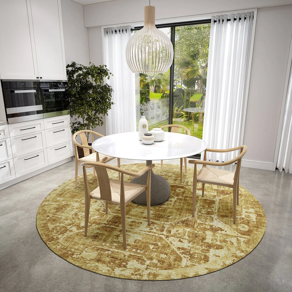 Aberdeen AB2 Gold Rug - Rug & Home