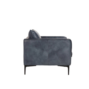 Abigail Club Chair Tan/Dark Grey/Blue - Rug & Home