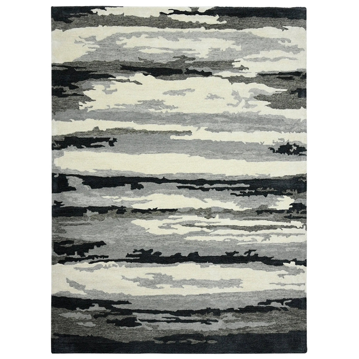 Abstract ABS-6 Dark Grey Rug - Rug & Home