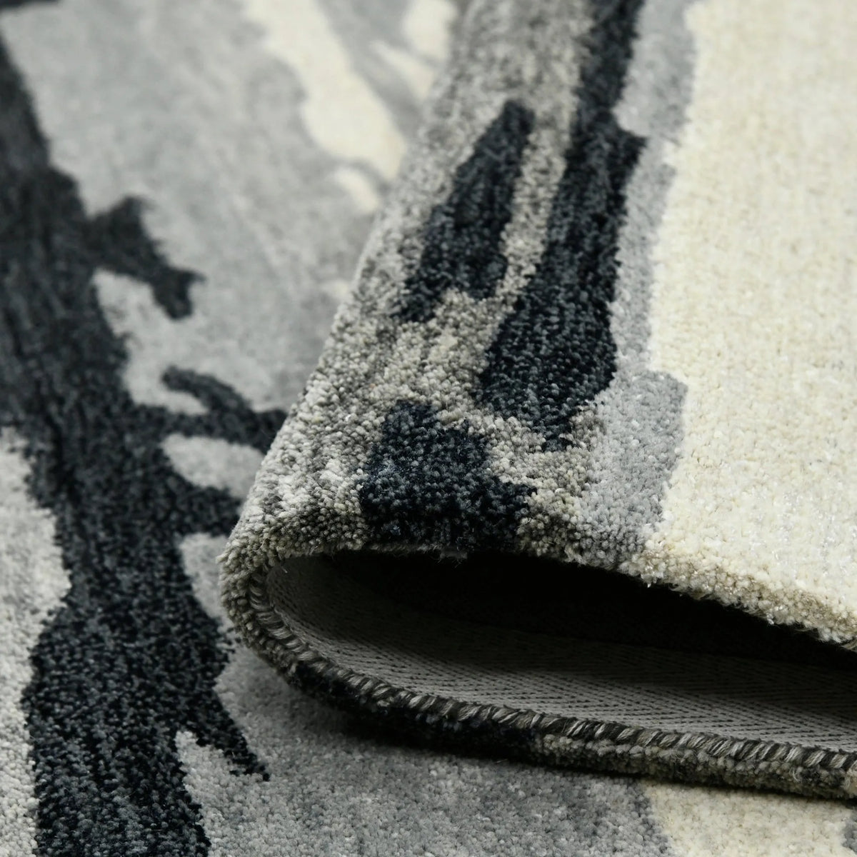 Abstract ABS-6 Dark Grey Rug - Rug & Home