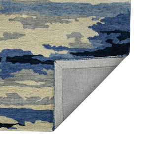 Abstract ABS-7 Blue/Ivory Rug - Rug & Home