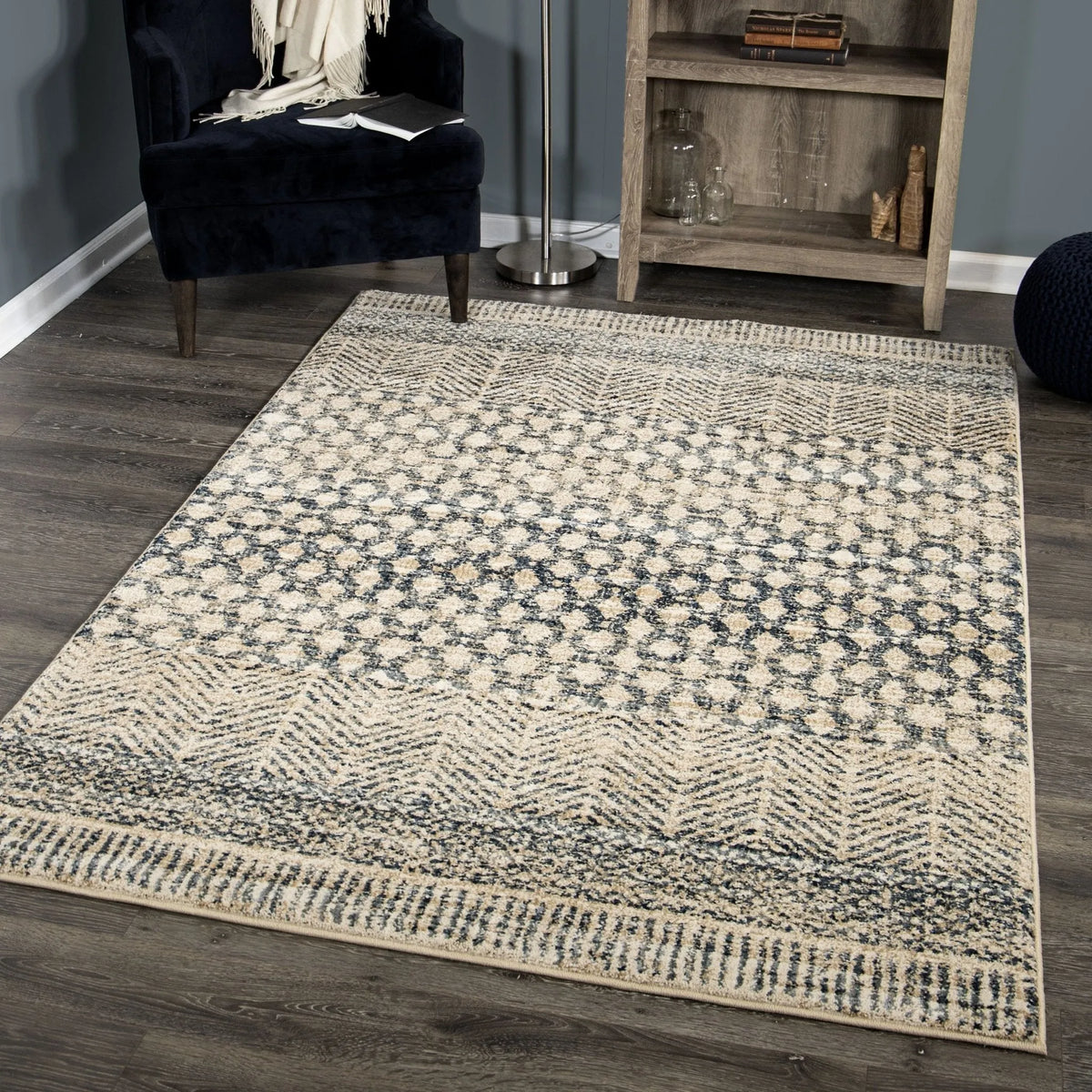 Adagio 8225 Arrowhead Light Blue Rug - Rug & Home