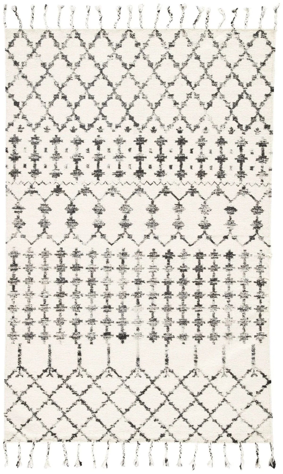 Adair ADA02 Riot Ivory / Black Rug - Rug & Home