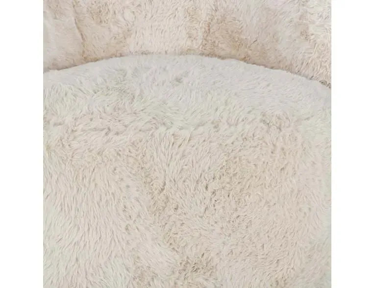 Adley Plush Swivel Accent Chair Sand