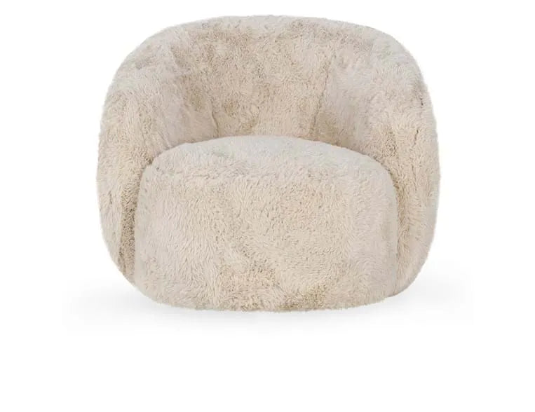 Adley Plush Swivel Accent Chair Sand - Rug & Home