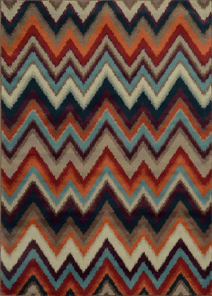 Adrienne 4205D Multi/ Stone Rug