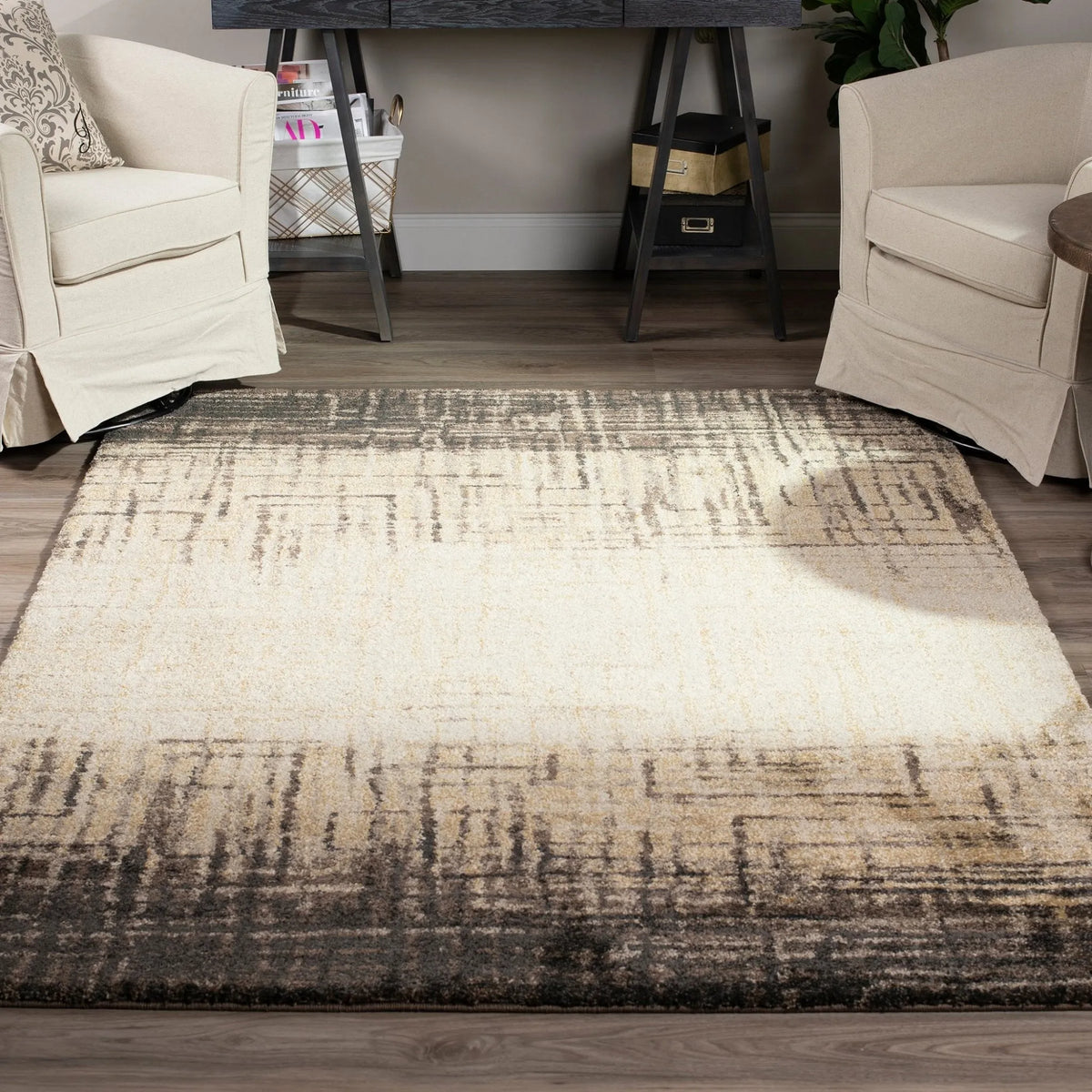 Aero AE11 Chocolate Rug - Rug & Home