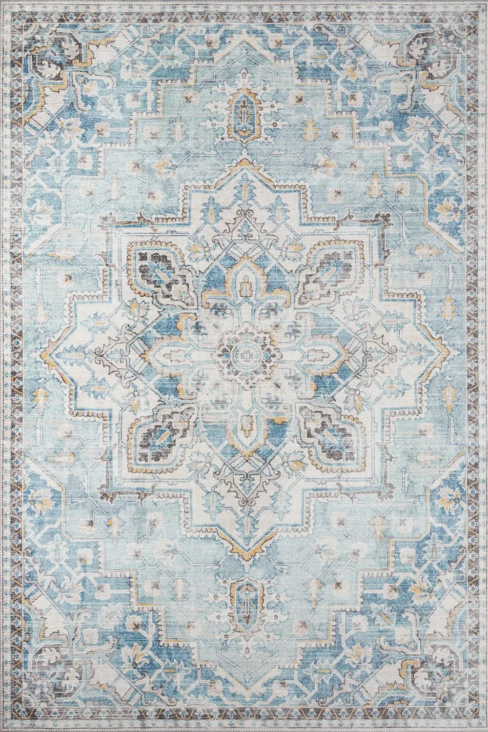 Afshar AFS-32 Light Blue Rug - Rug & Home