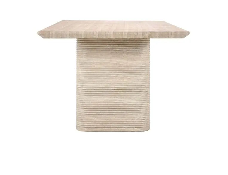 Aiden 87" Outdoor Dining Table Beige