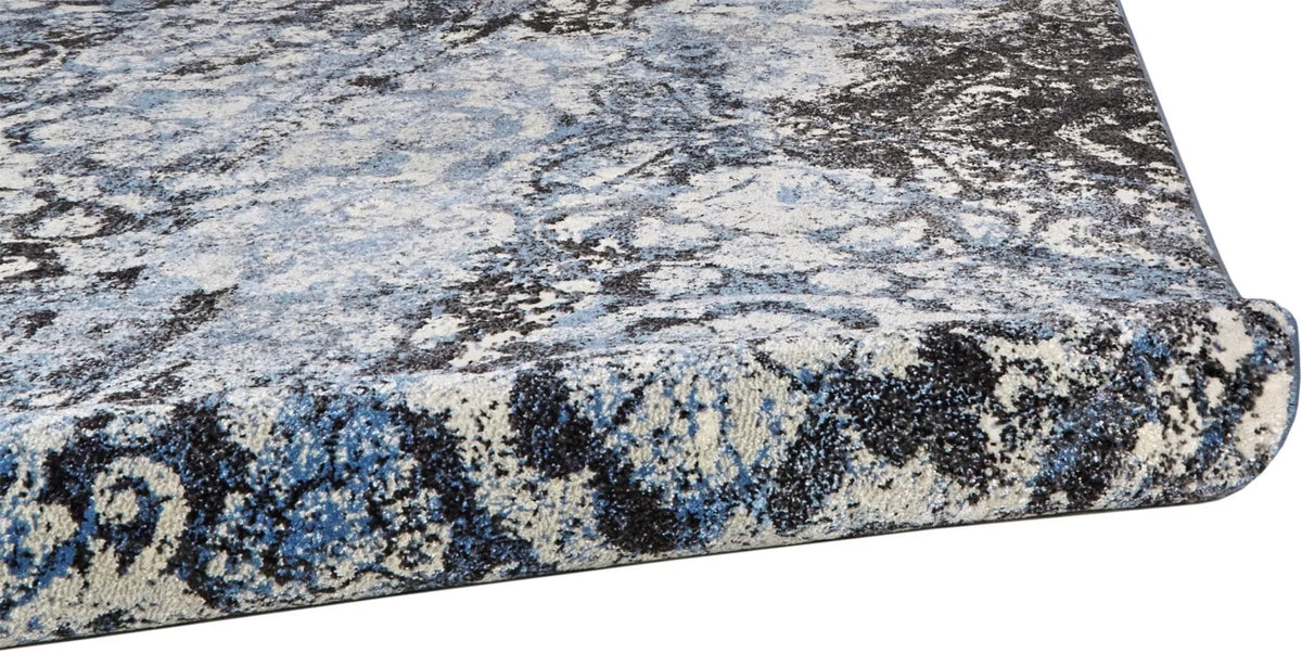 Ainsley 3897F Blue/Black Rug - Rug & Home