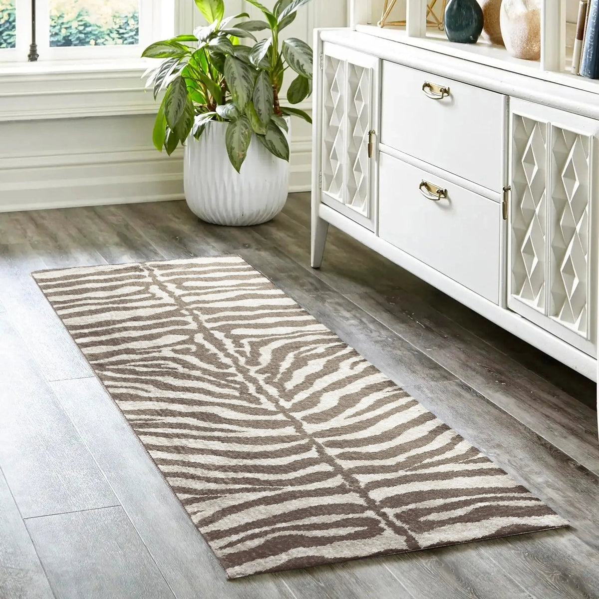 Akina AK1 Mocha Rug - Rug & Home