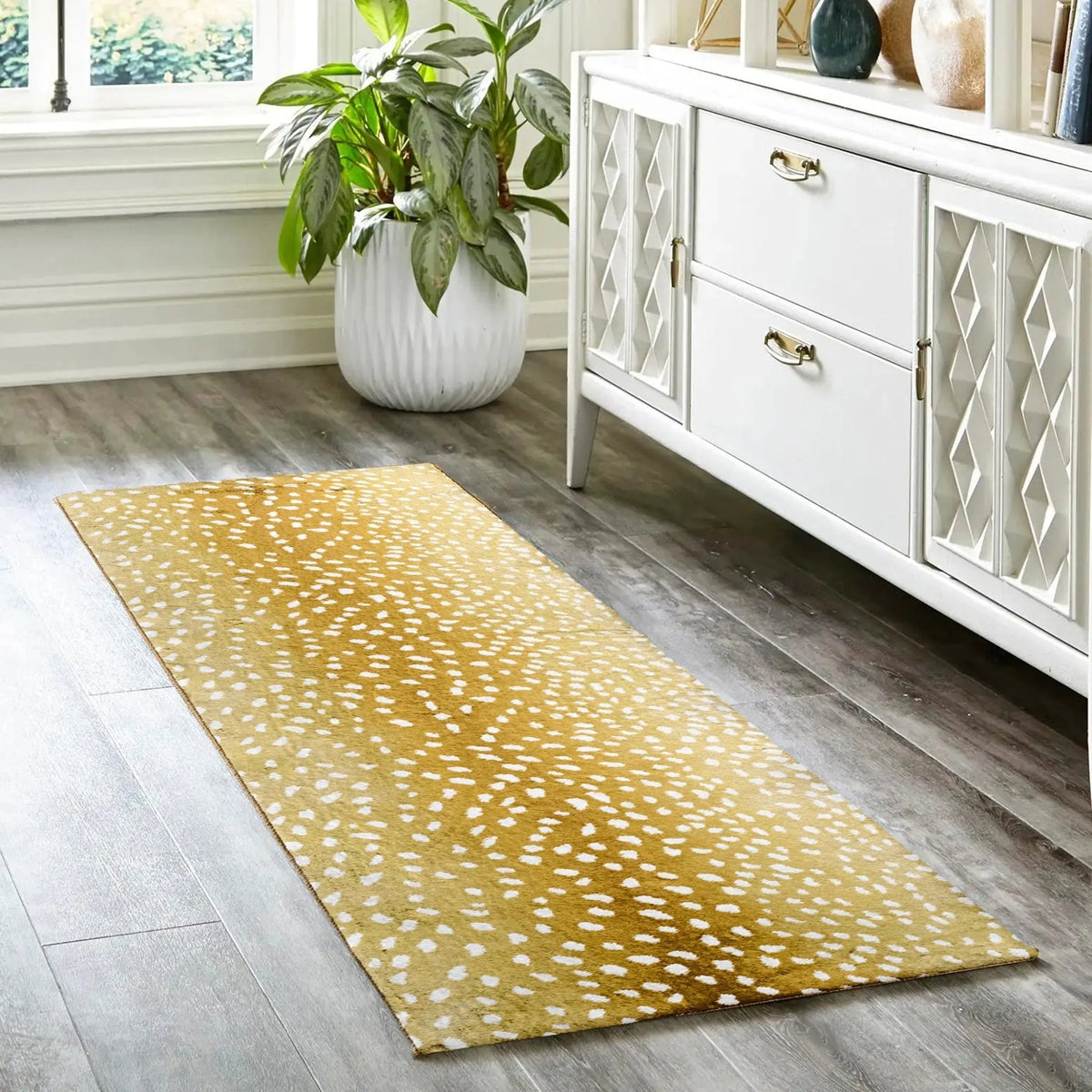 Akina AK3 Gold Rug - Rug & Home