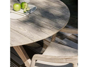 Alameda 53" Outdoor Round Dining Table - Rug & Home