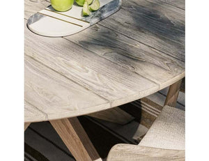 Alameda 53" Outdoor Round Dining Table - Rug & Home