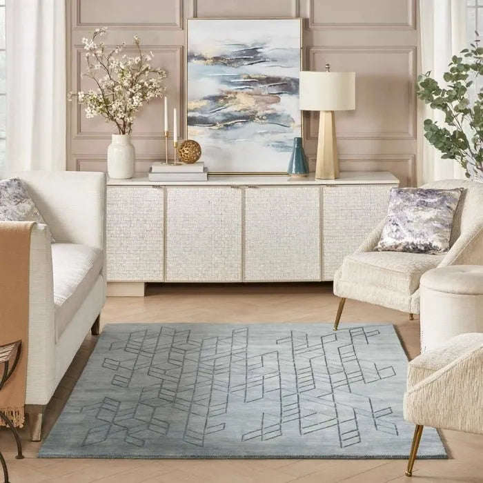 Alessia ALE01 Blue Rug - Rug & Home